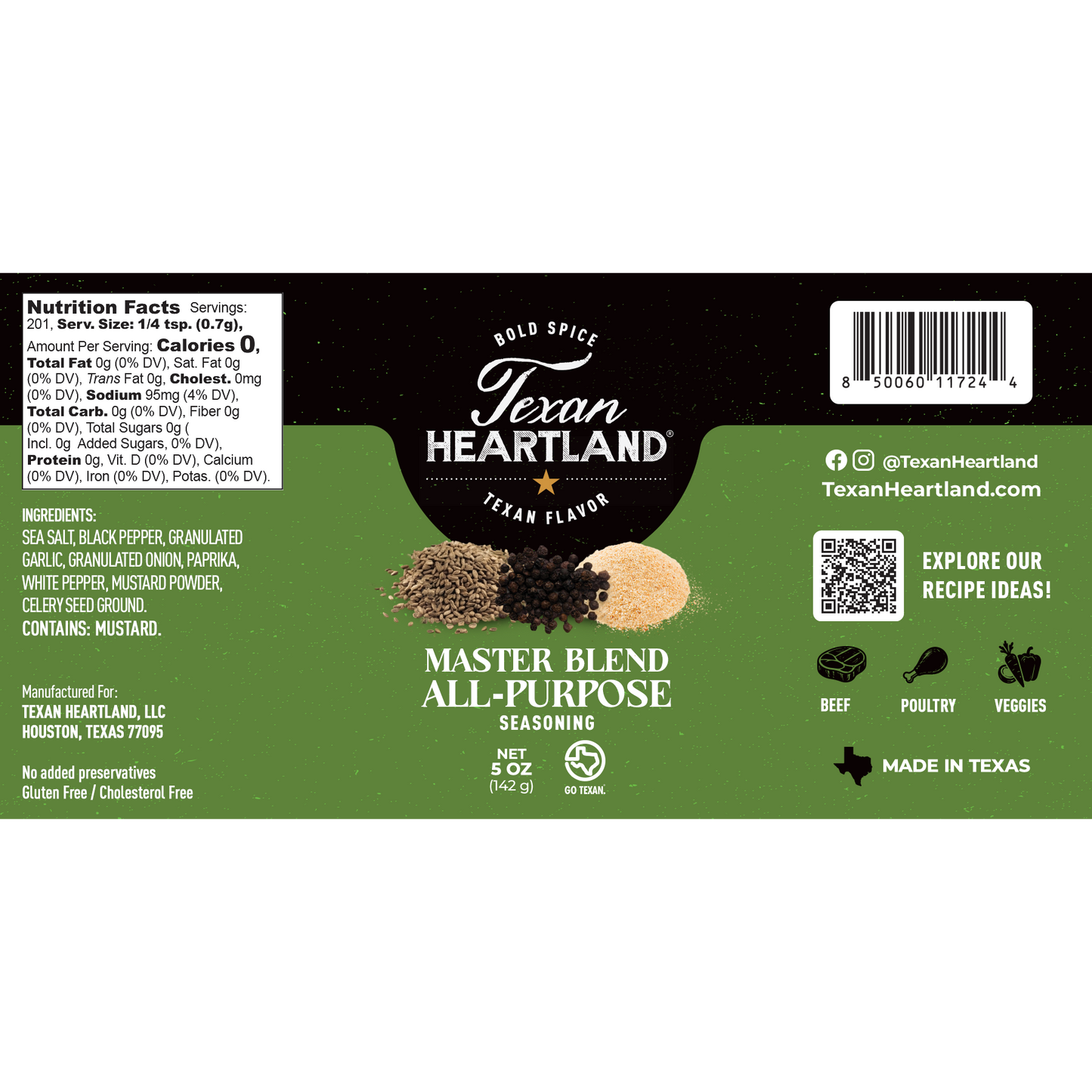 Texan Heartland Master Blend All-Purpose Seasoning