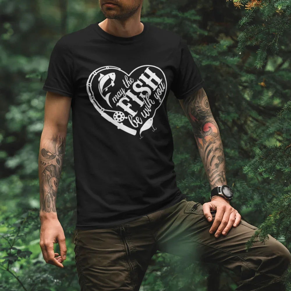 Outdoorzees May The Fish Be With You Man T-Shirt