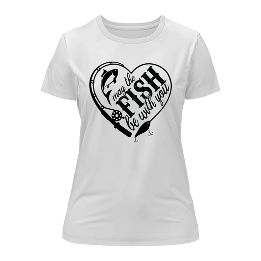 Outdoorzees May The Fish Be With You T-Shirt for Women