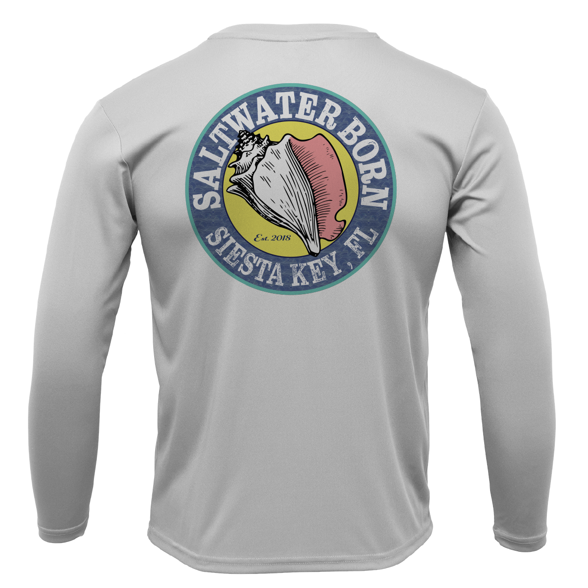 Siesta Key, FL USA Born Long Sleeve UPF 50+ Dry-Fit Shirt