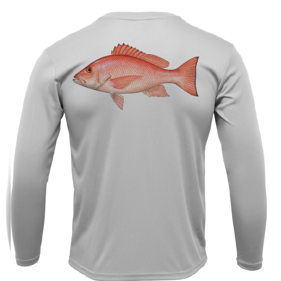 USA Snapper Long Sleeve UPF 50+ Dry-Fit Shirt