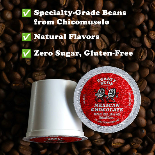Roasty Buds Mexican Chocolate Coffee Pods
