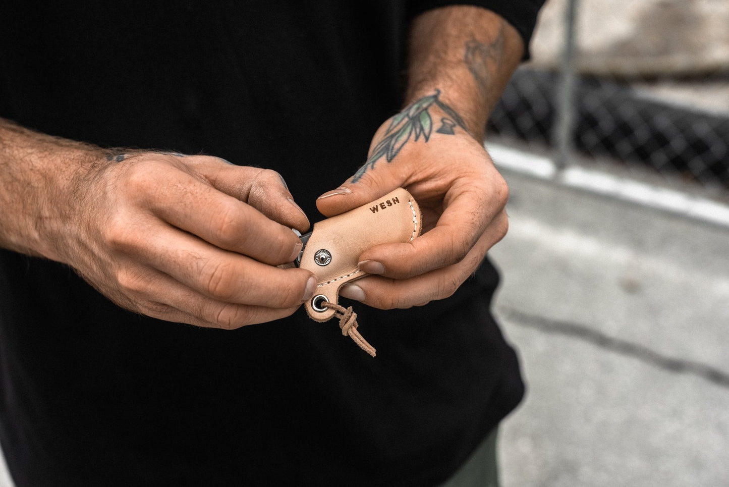 WESN Microblade Leather Sheath