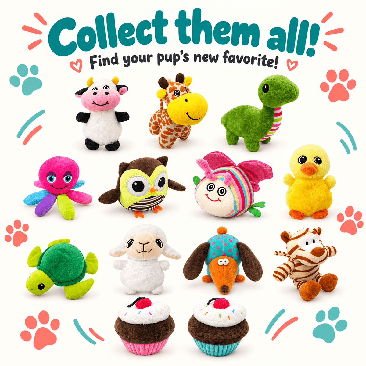 Dogline 6" Sheep Mini Dog Toy