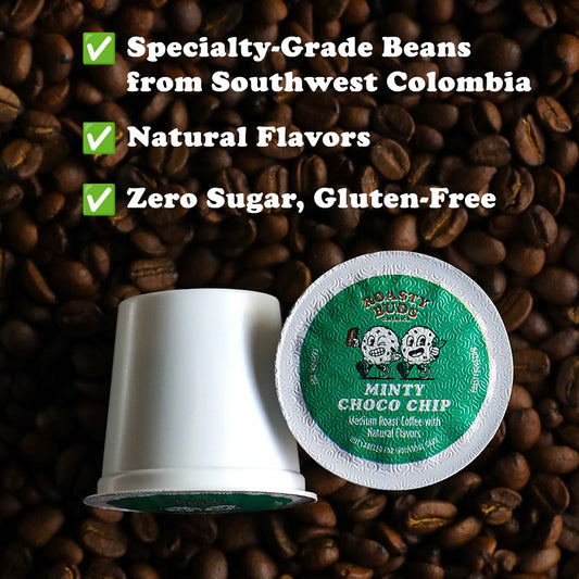Roasty Buds Minty Choco Chip Coffee Pods
