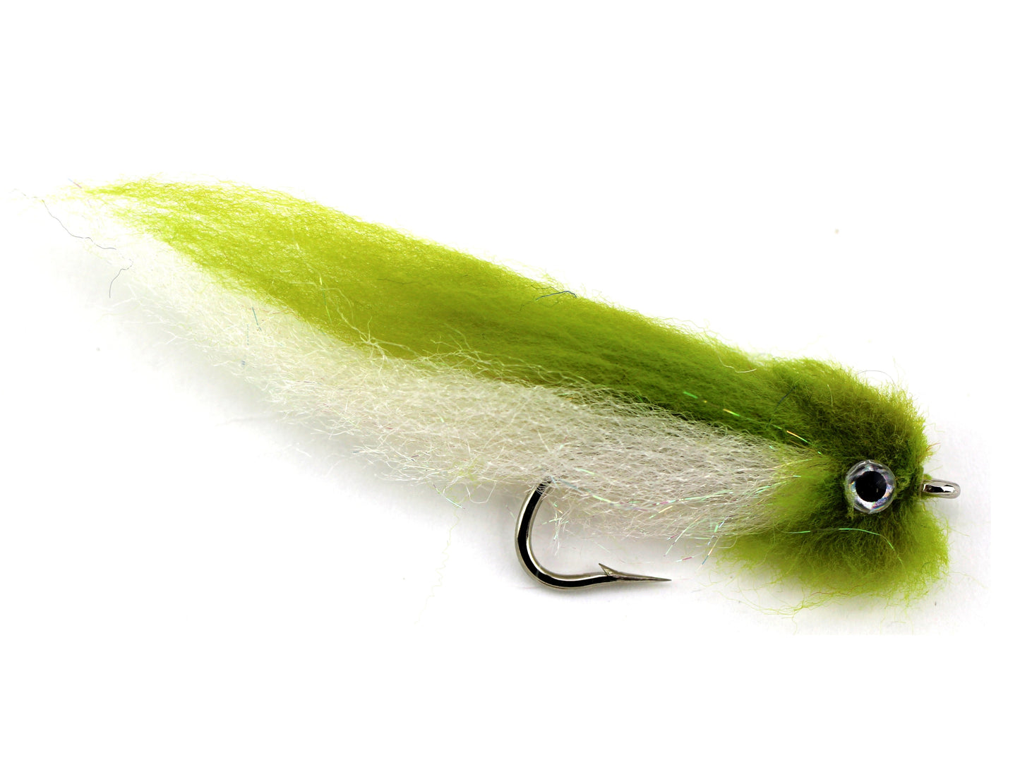 Wild Water - Olive and White EP Fly, size 2/0, Qty. 2
