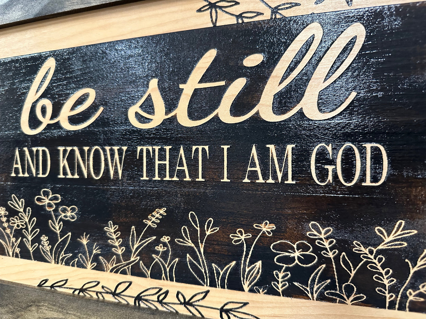 Bellewood Designs - Bible Verse Decorative & Secure Wall-Mounted Gun Cabinet