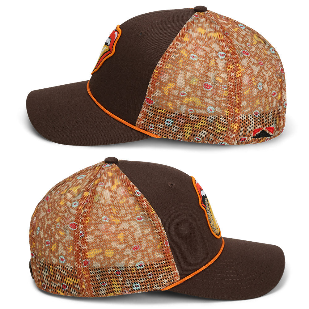 Paramount Outdoors Trout Tongue Fly Fishing Hat Patch Mesh Back Rope Cap