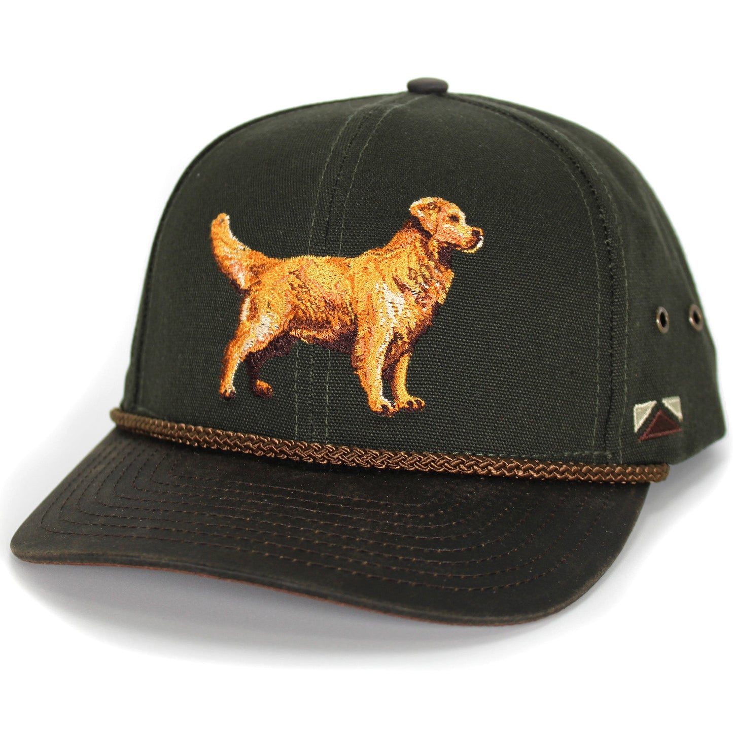Paramount Outdoors Canvas Golden Retriever Hat with Wax Cloth Visor
