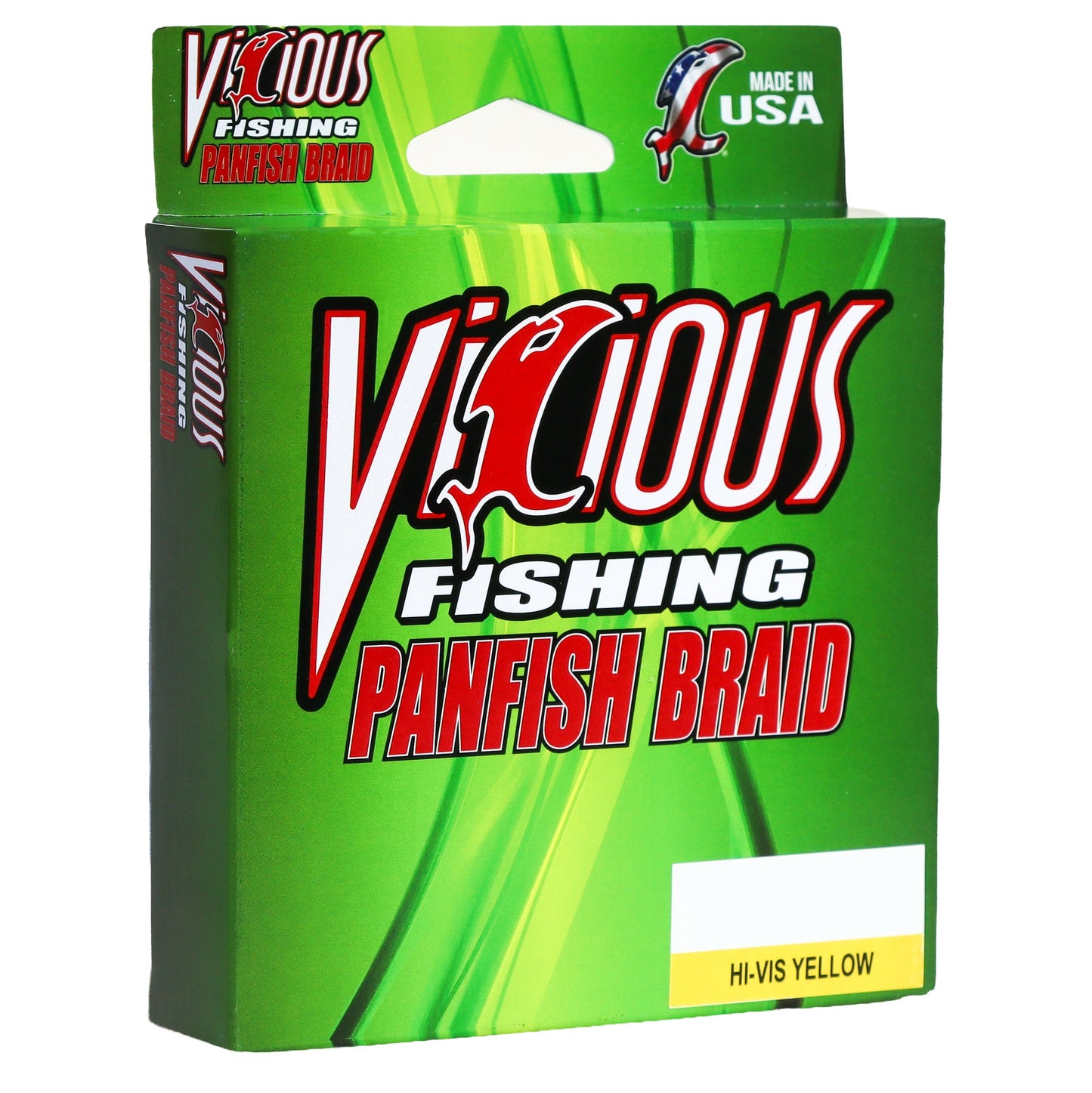 Vicious Panfish Hi-Vis Yellow Braid - 5 Lb Test