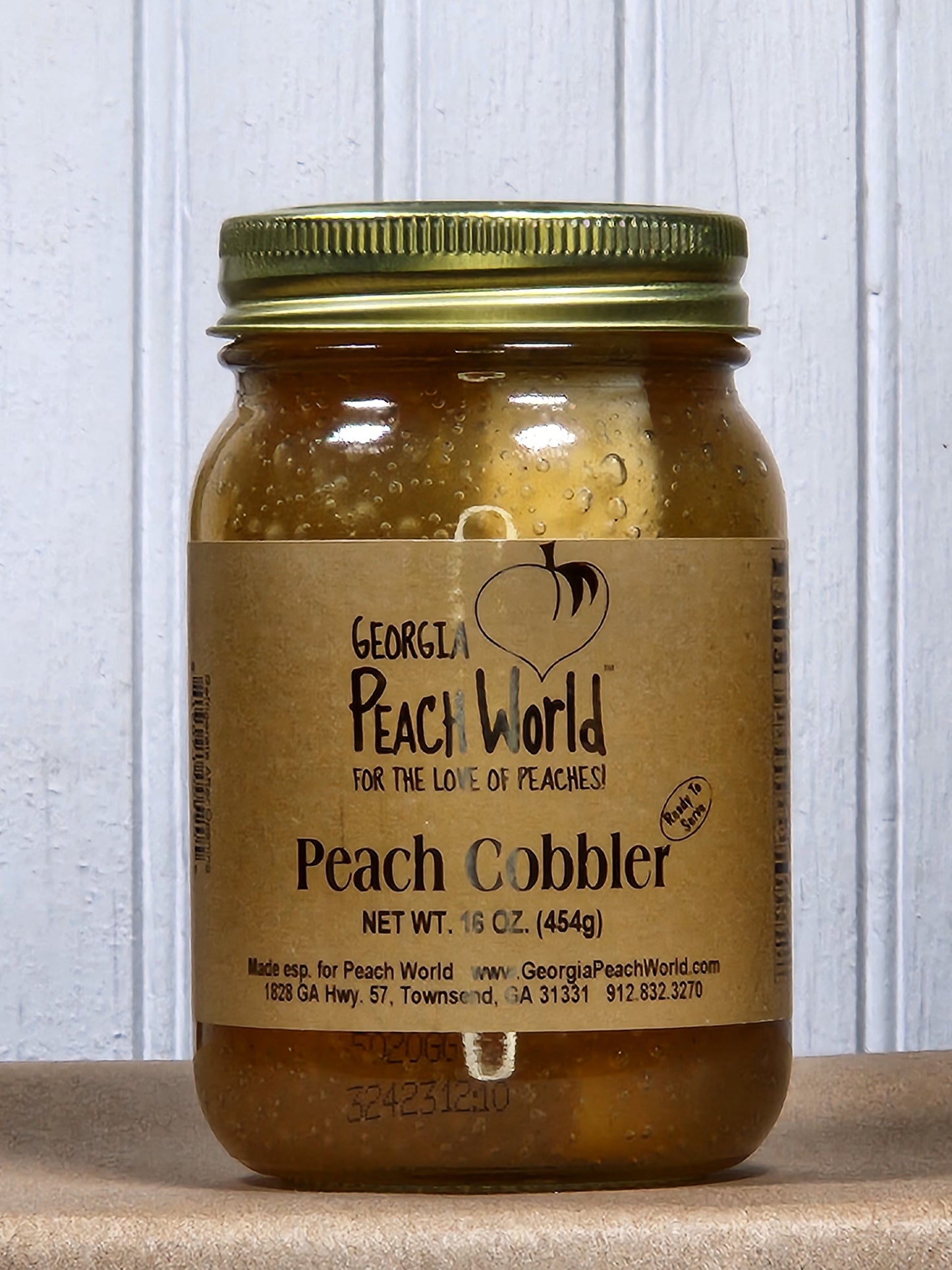 Georgia Peach Peach Cobbler in- a- jar