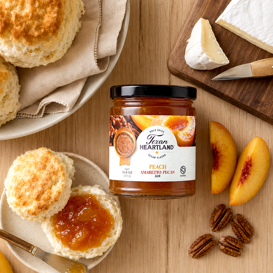 Texan Heartland Peach Amaretto Pecan Jam