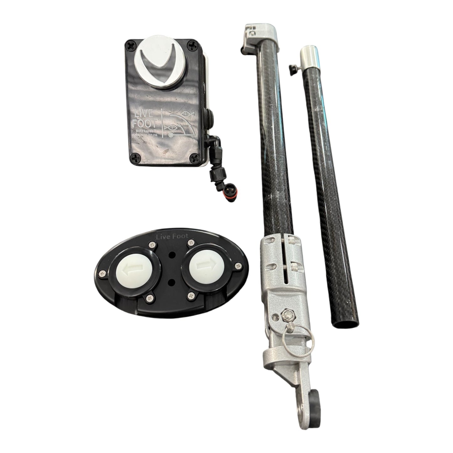 DD26 Fishing Live Foot™ - Patented Motor Control System for Sonar Transducers by Blitz Lures