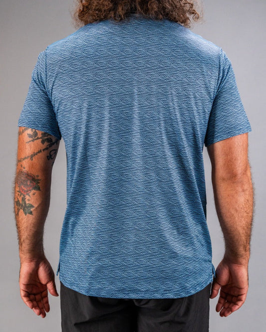 Pins and Aces Squiggle Blue