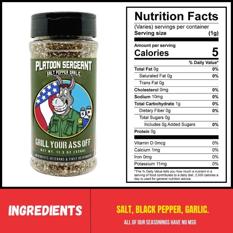 Grill Your Ass Off Platoon Sergeant Seasoning