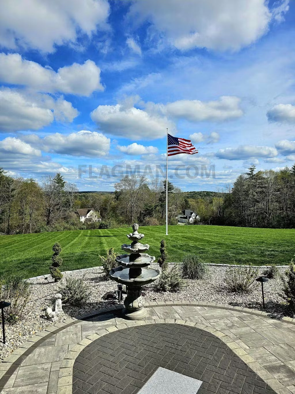 Flagman of America Commercial Grade Aluminum Flagpole - External Halyard- Lifetime Warranty - Made in USA