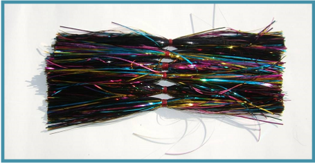 Tackle Industries Bucktail Skirts - Rainbow Black