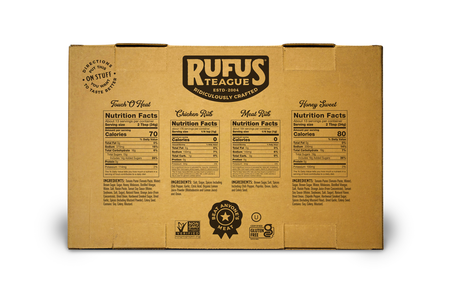 Rufus Teague SAUCIN' & RUBBIN' KIT (4 pack)