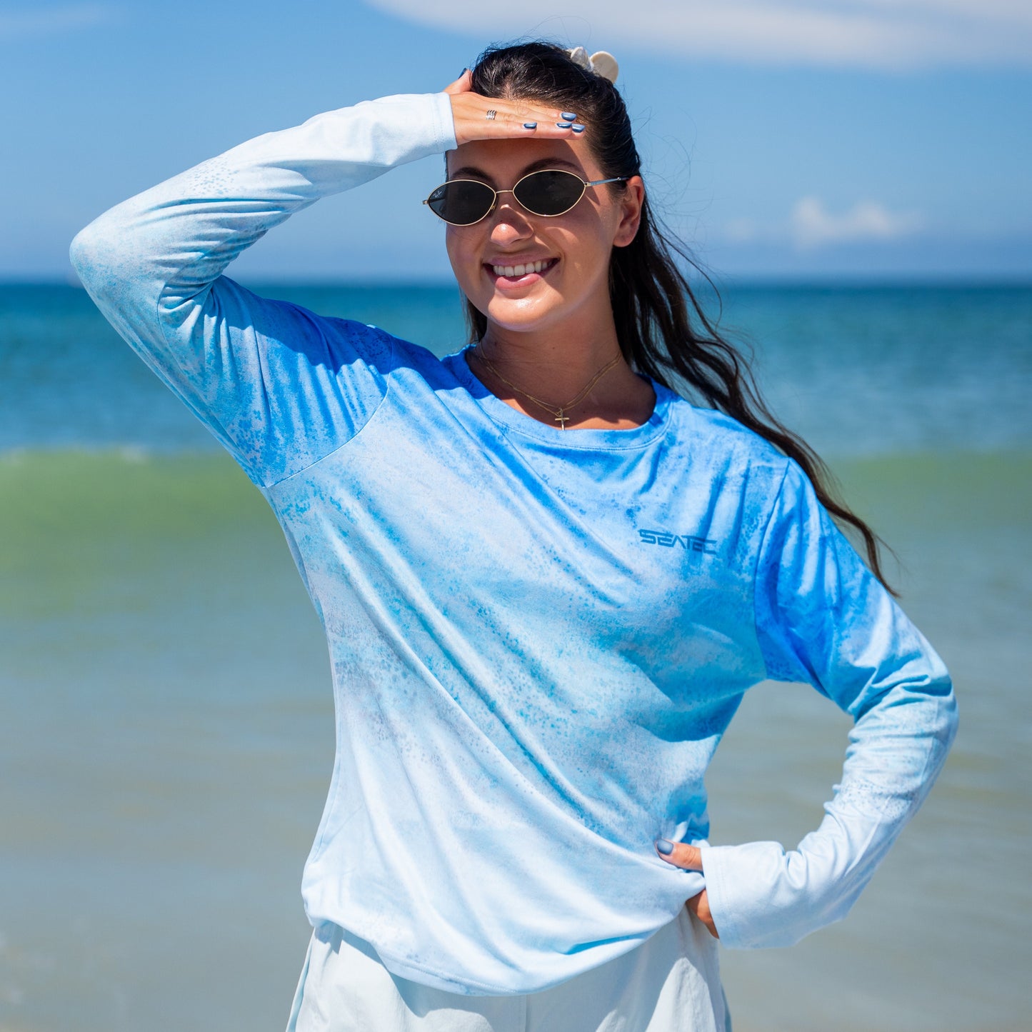 Seatec Outfitters WOMEN'S SPORT TEC | BLUE MAHI | CREW