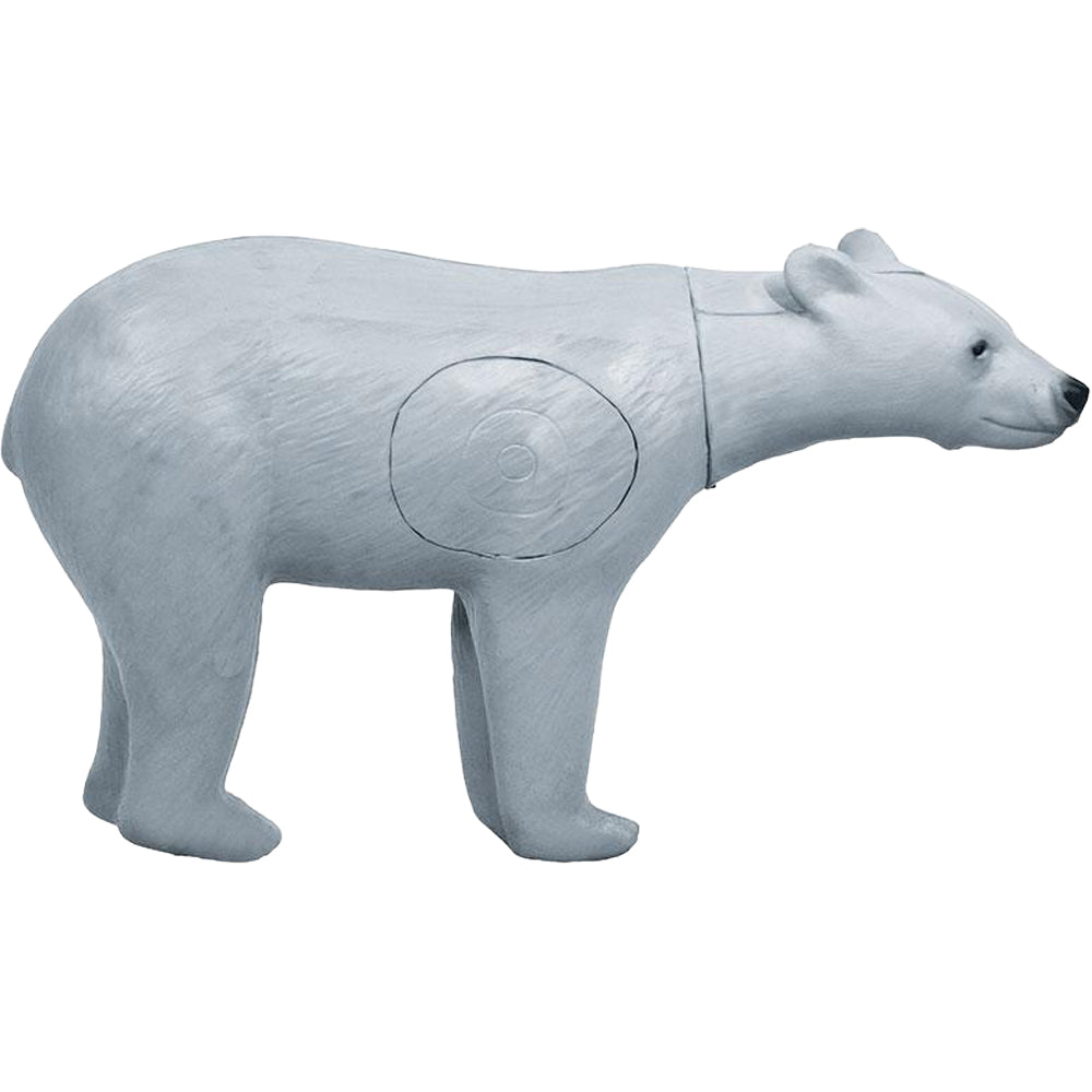 BIGshot Archery Real Wild 3D Walking Bear White Archery Target with EZ Pull Foam