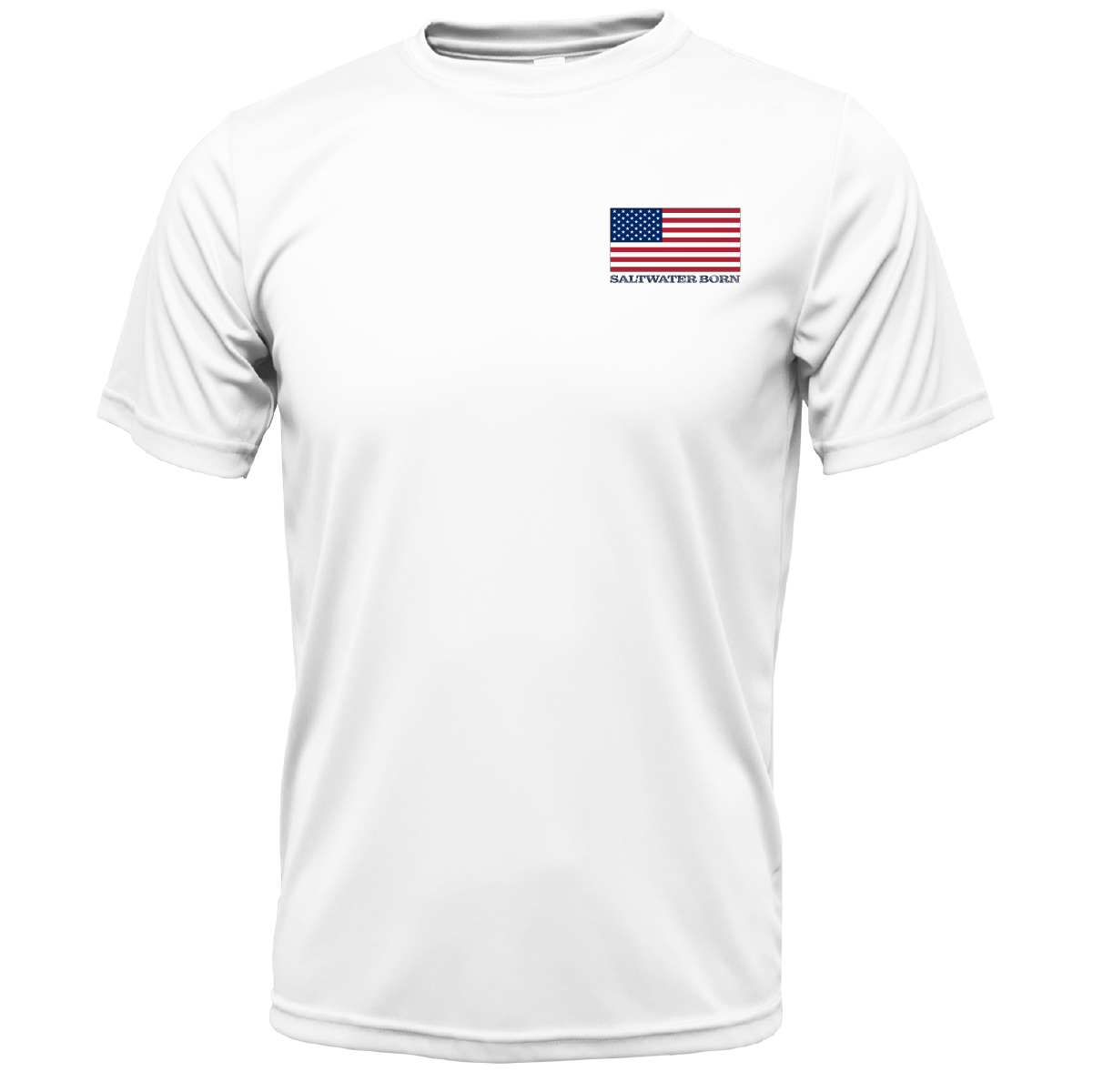 USA Redfish Short Sleeve UPF 50+ Dry-Fit Shirt