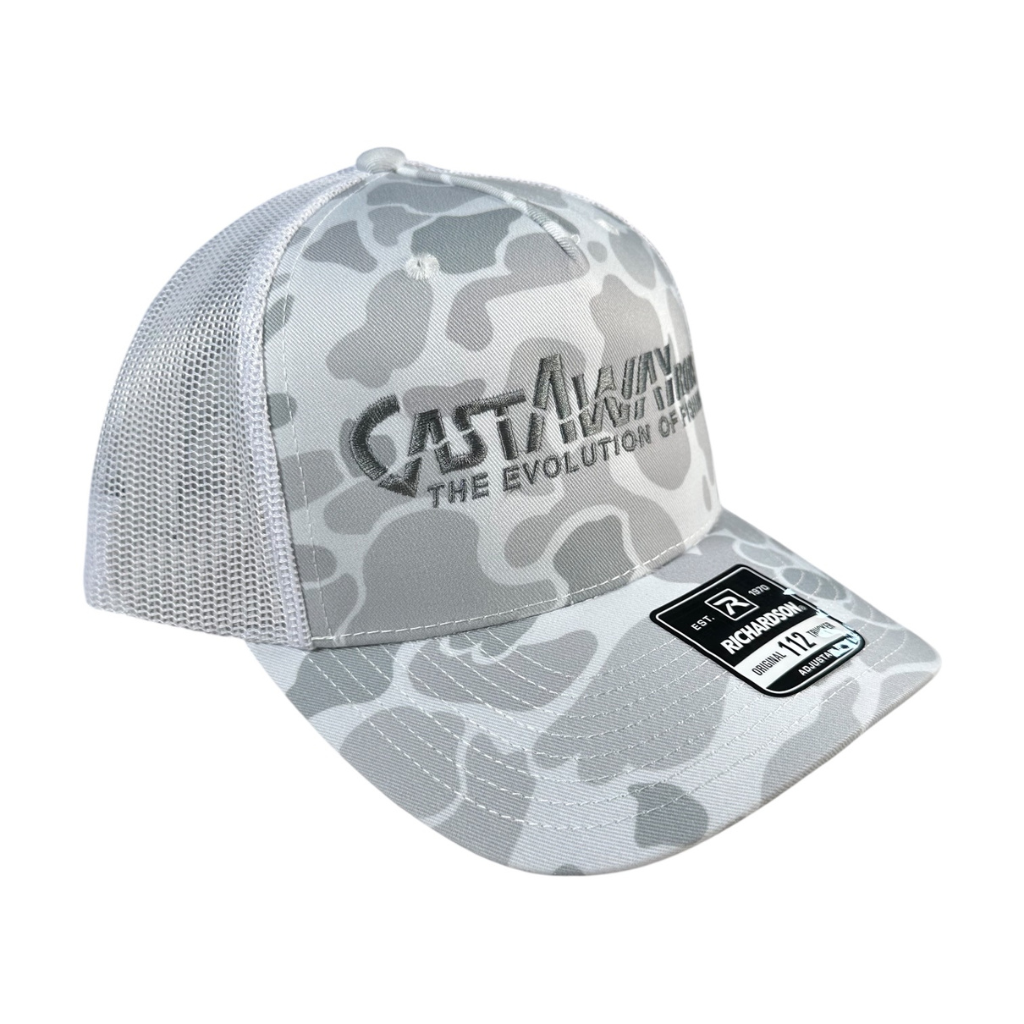 CastAway Trucker Hat - Blizzard Duck Camo/White