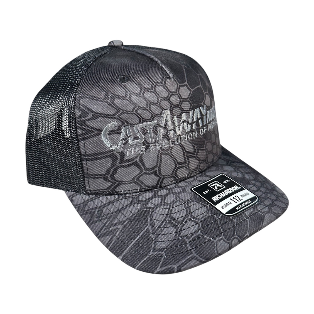CastAway Trucker Hat - Kryptek: Typhon/Black