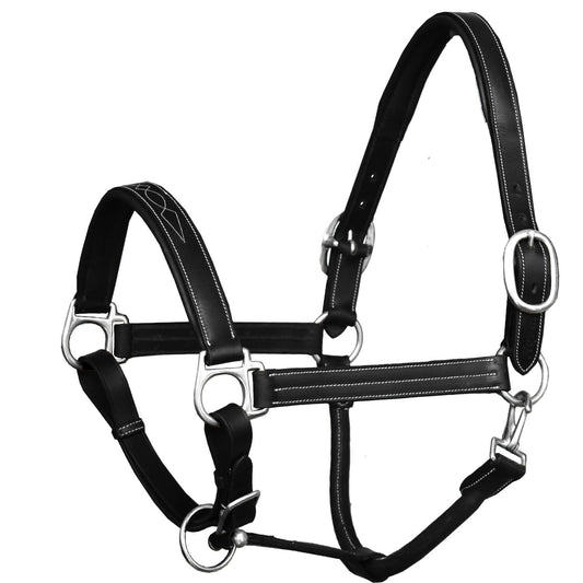 Bridles & Reins ExionPro Triple Stitched Halter - Brass Nickel Hardware