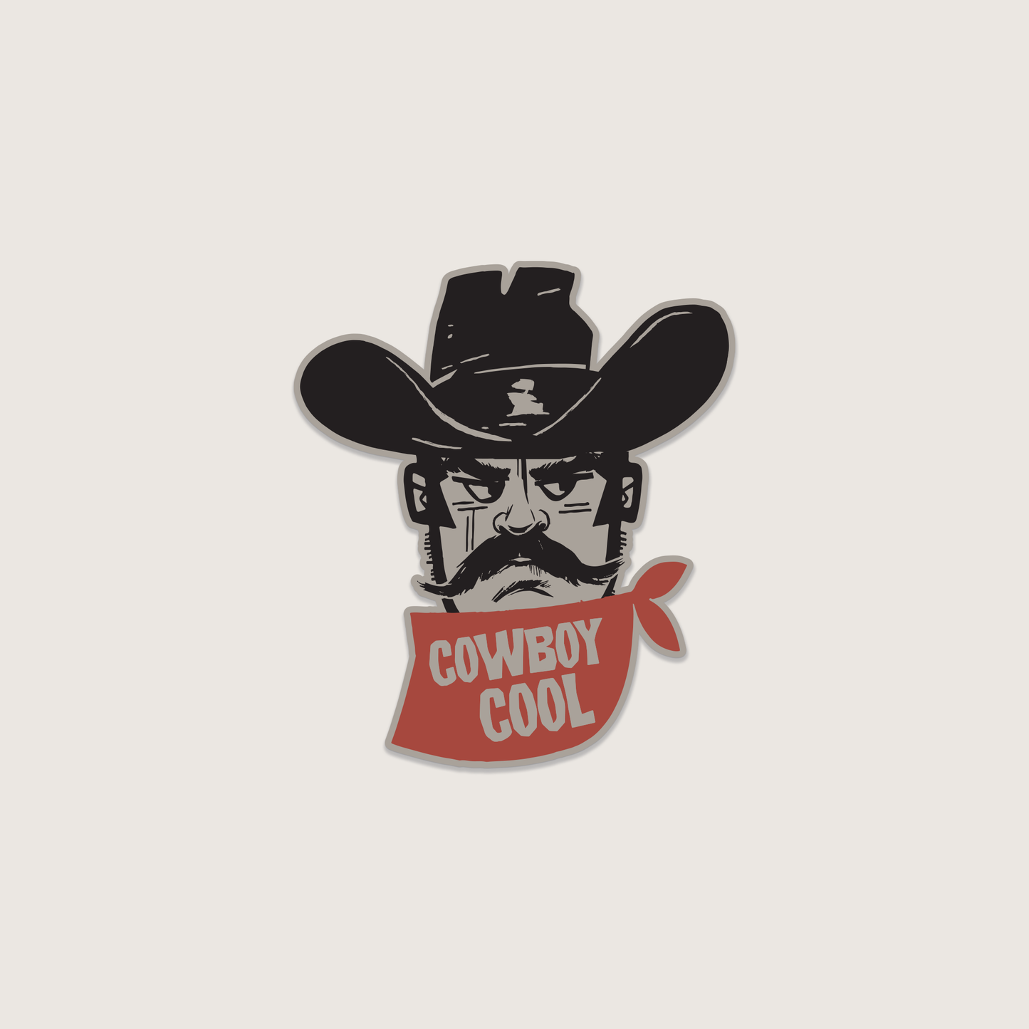 Cowboy Cool Bandit Sticker