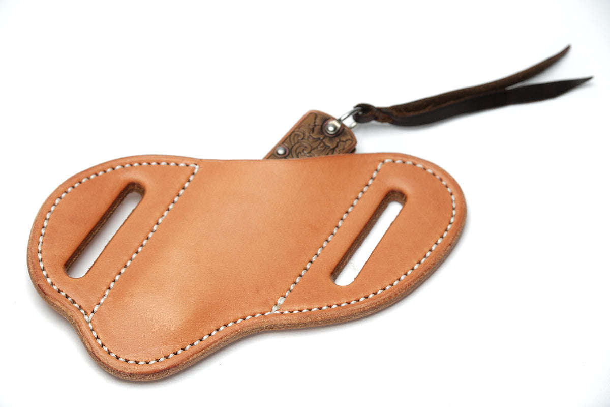 Texas Saddlery Natural Plain Knife Sheath