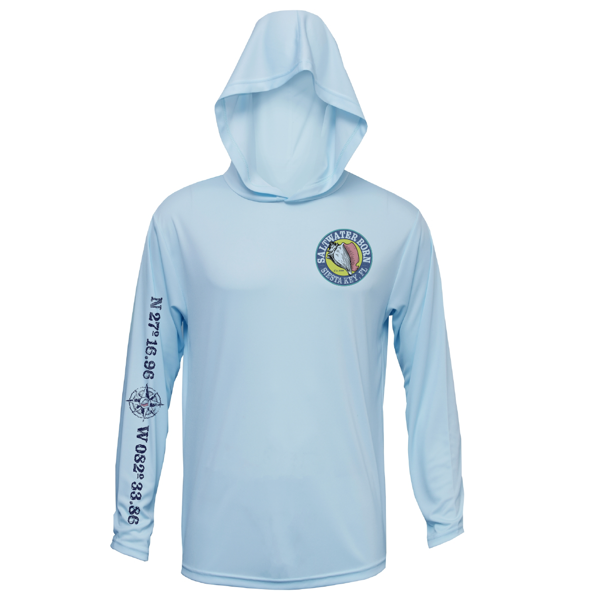 Siesta Key, FL "Surrender The Booty" Long Sleeve UPF 50+ Dry-Fit Hoodie