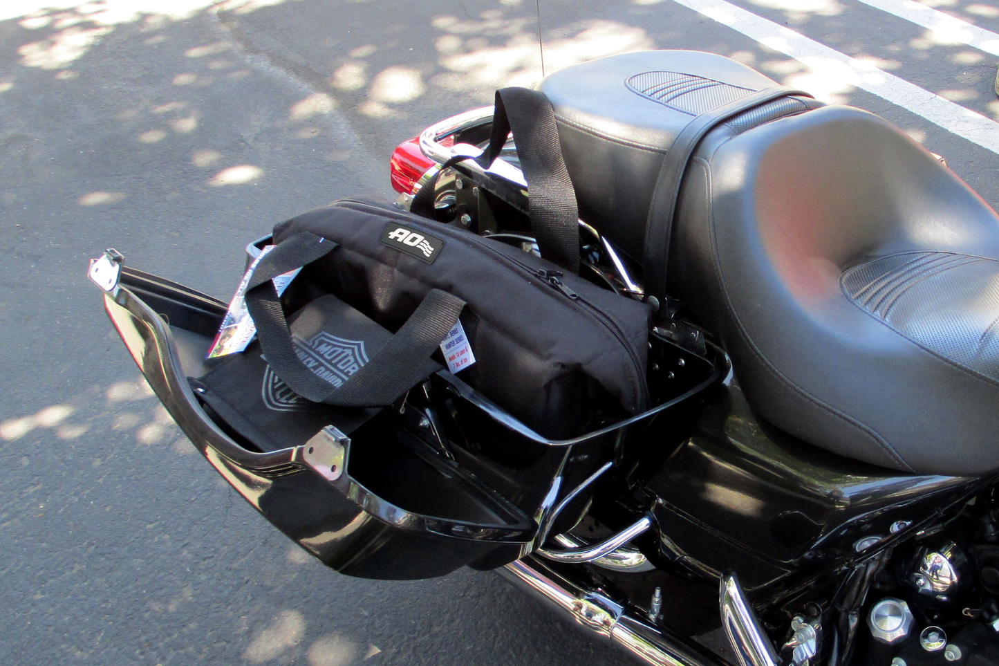 AO Coolers - Carbon Series Motorcycle Saddle Bag Made in USA Cooler (18 Pack)