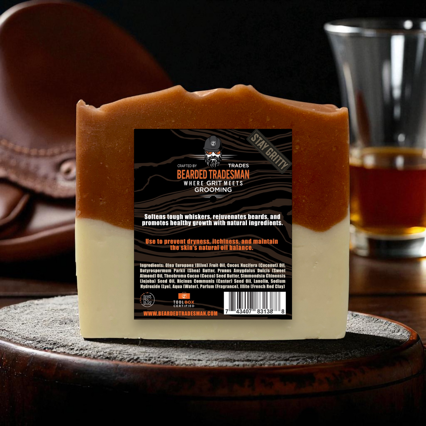 Bearded Tradesman Saddle & Cask – Leather & Brandy - Whisker Wash