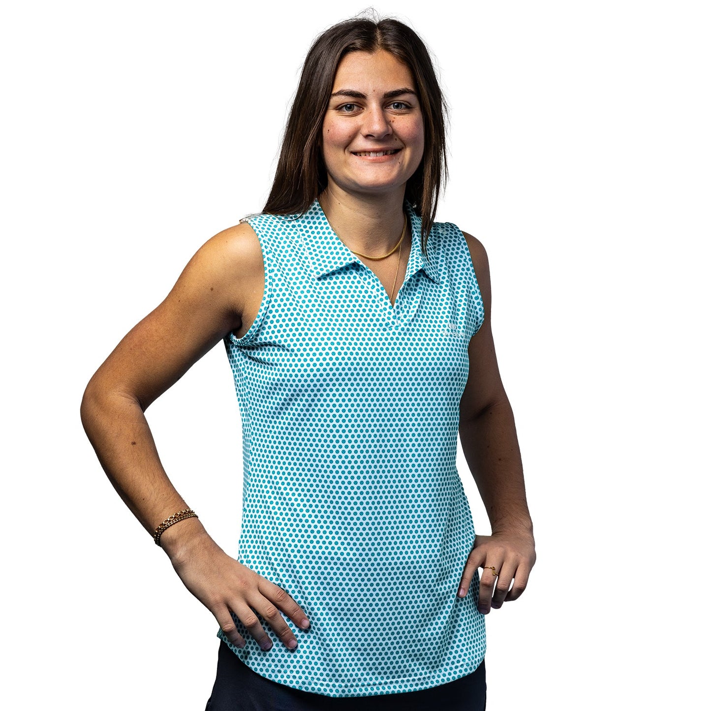 Diadem Sports Women's Scales Pickleball Sleeveless Polo