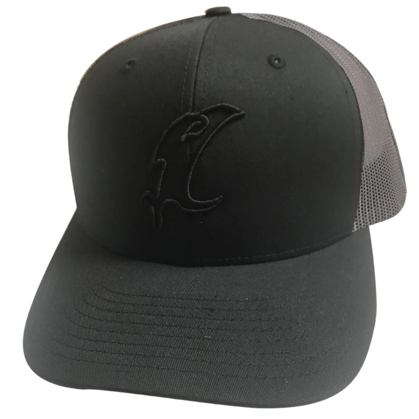 Vicious Fishing "Vic" Outline Black & Charcoal Adjustable Hat