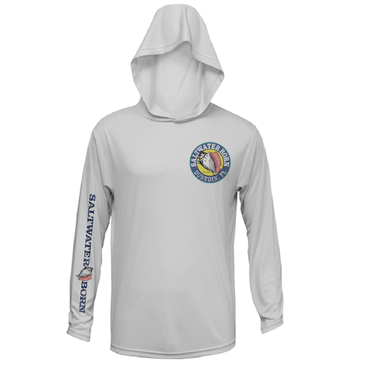 Saltwater Born Dunedin, FL Action Tarpon Long Sleeve UPF 50+ Dry-Fit Hoodie