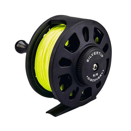 Jackson Hole Fly Co Silvertip Discovery 5/6 Fly Reel – Pre-Spooled Beginner Reel
