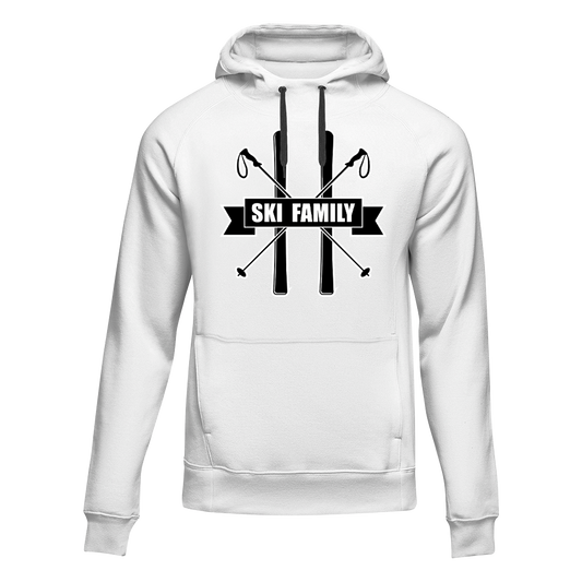 Outdoorzees Ski Family Adult Fleece Hoodie
