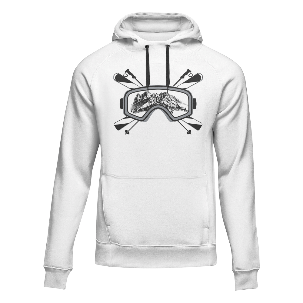 Outdoorzees Ski Goggles Adult Fleece Hoodie