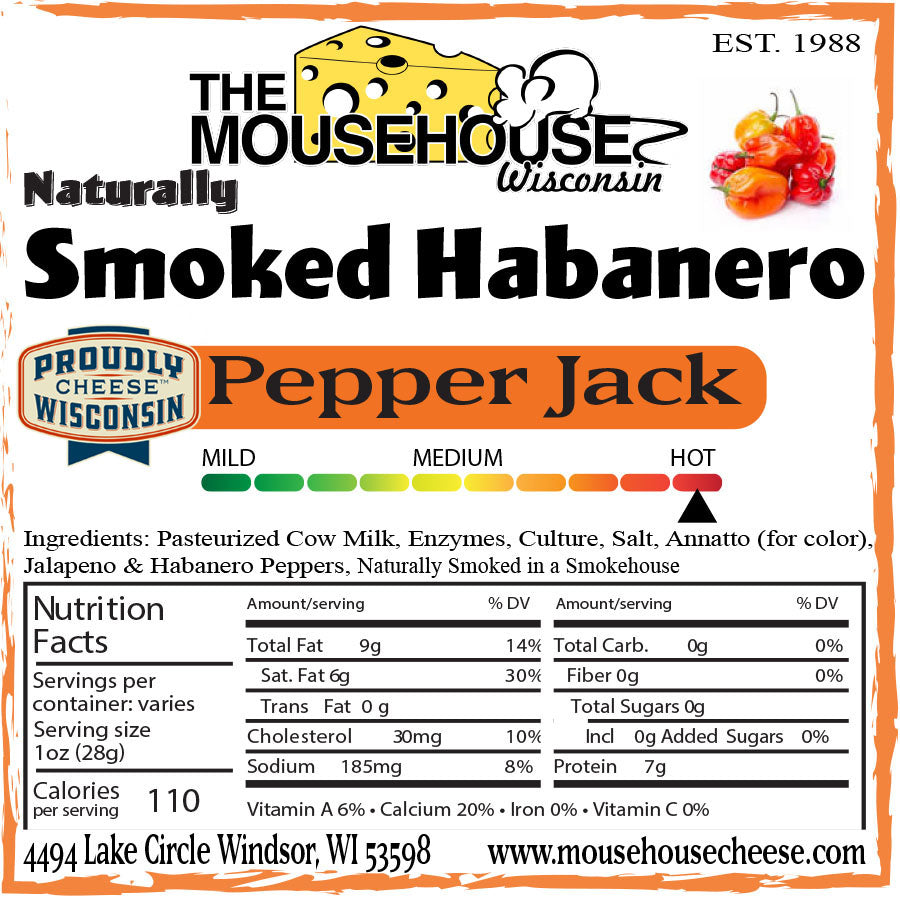 Mousehouse Cheesehaus Smoked Habanero Pepper Jack