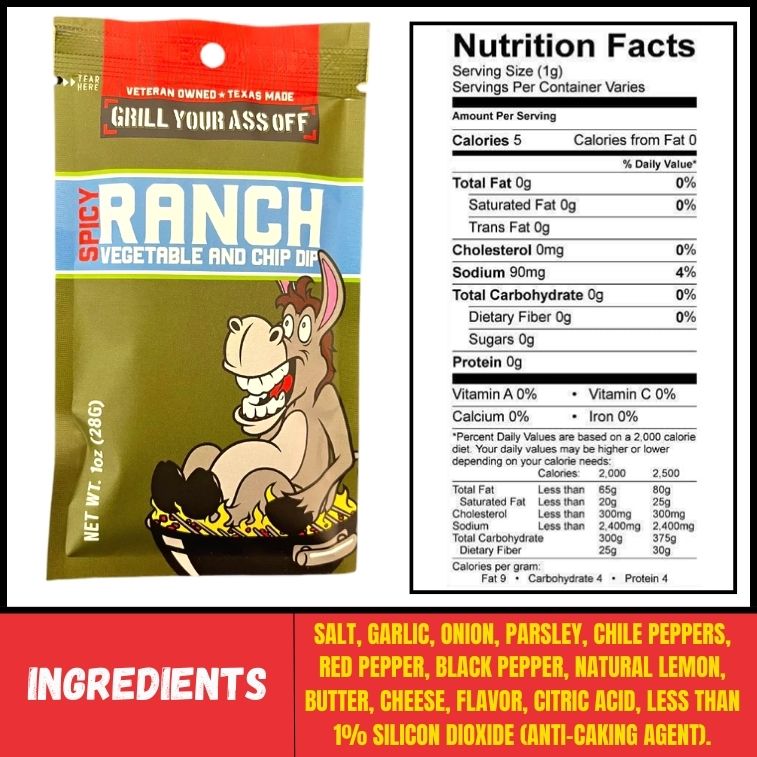 Grill Your Ass Off Spicy Ranch Dip