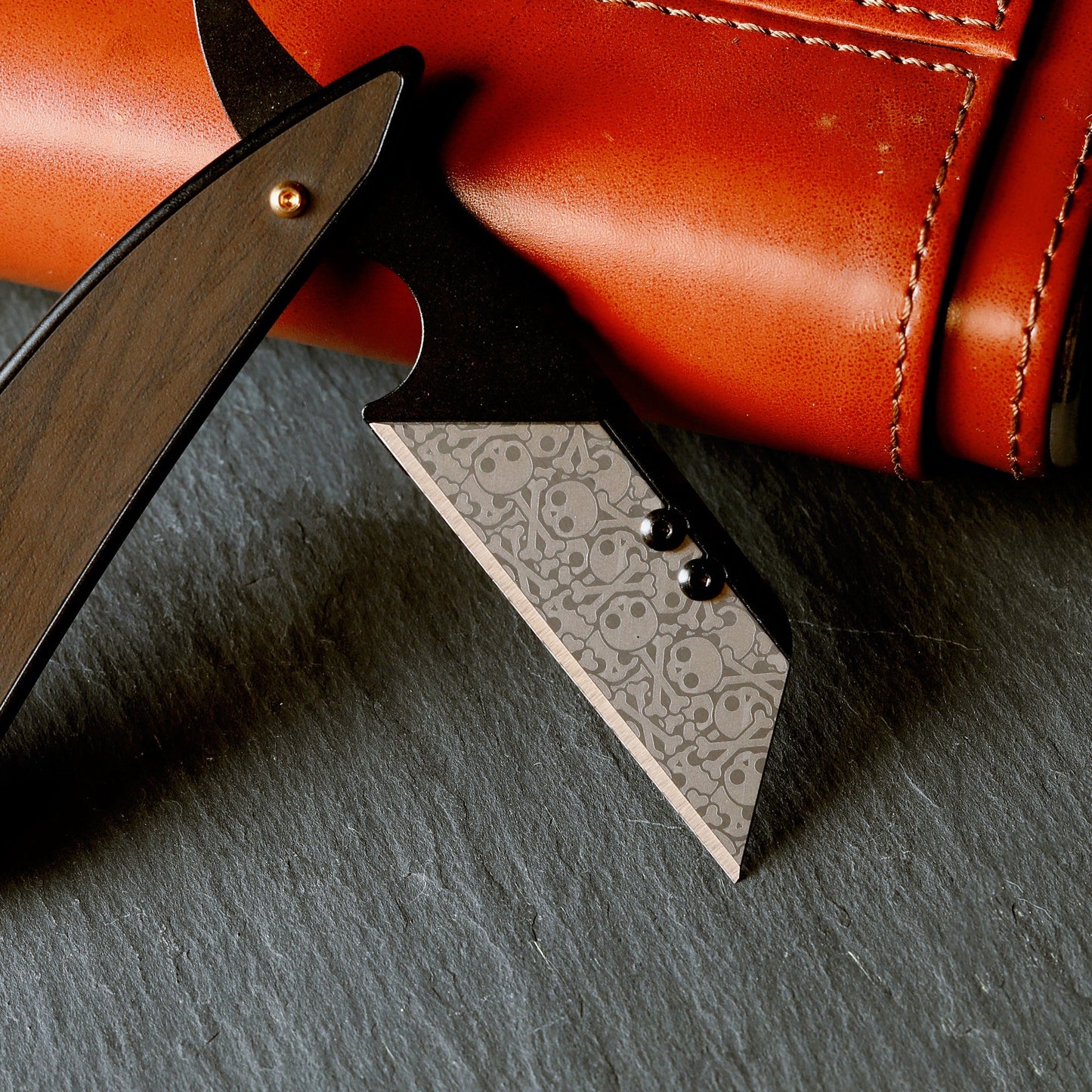 Stinger Survival Tools Laser Engraved Utility Edges, Replacement Stinger SKULL (Trapezoid 3 pcs - Silver)