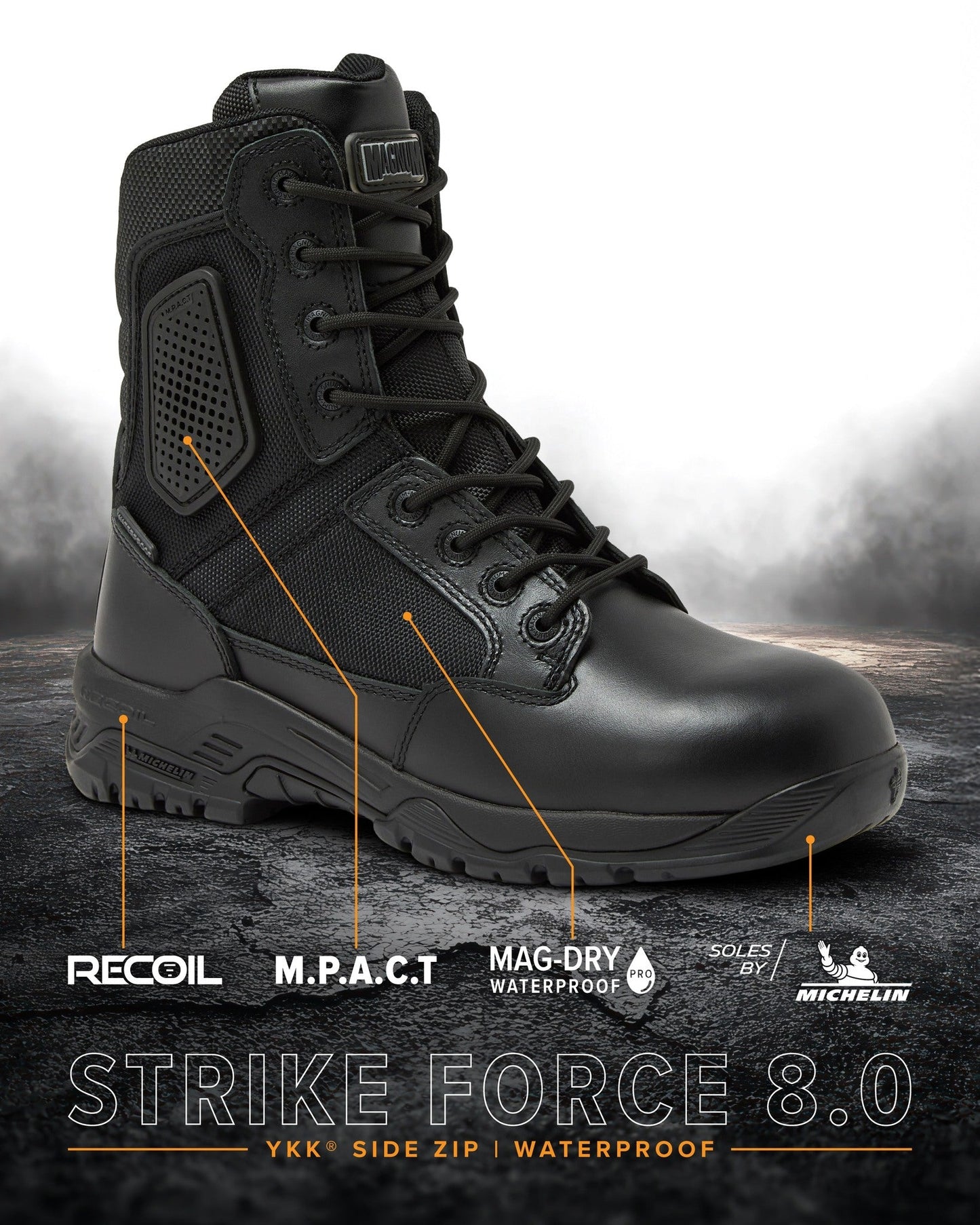 Magnum Boots STRIKE FORCE 8" Boot SZ WP