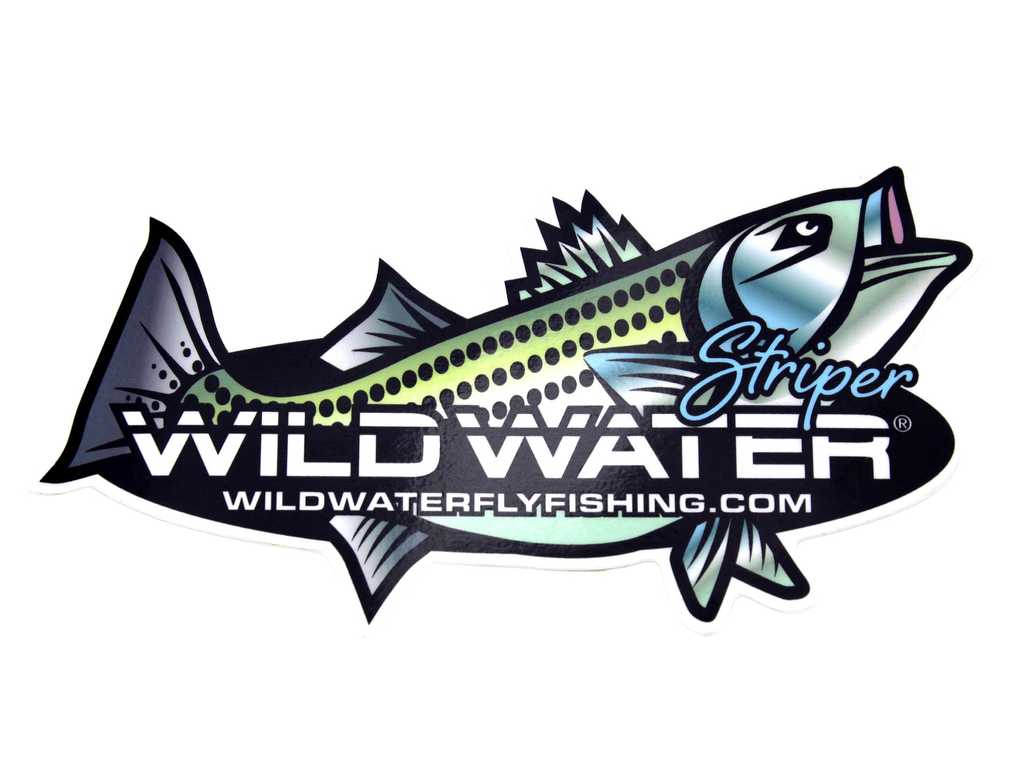 Wild Water - Striper Sticker