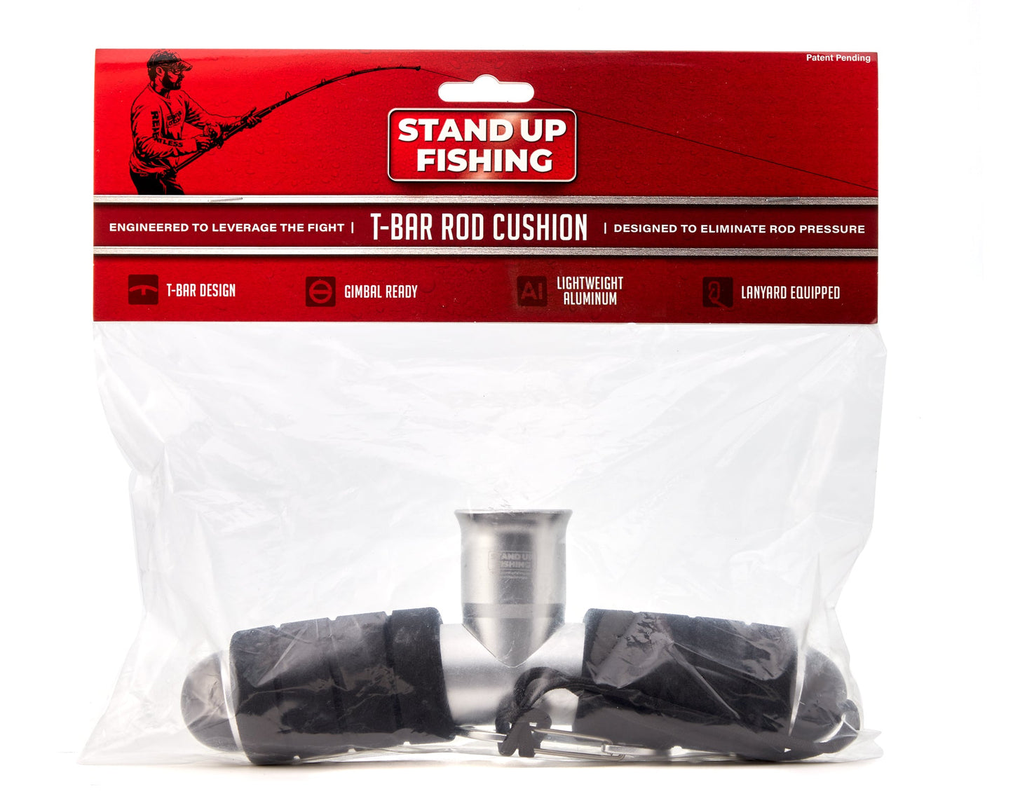 Stand Up Fishing T-Bar Rod Cushion - Silver 2.0