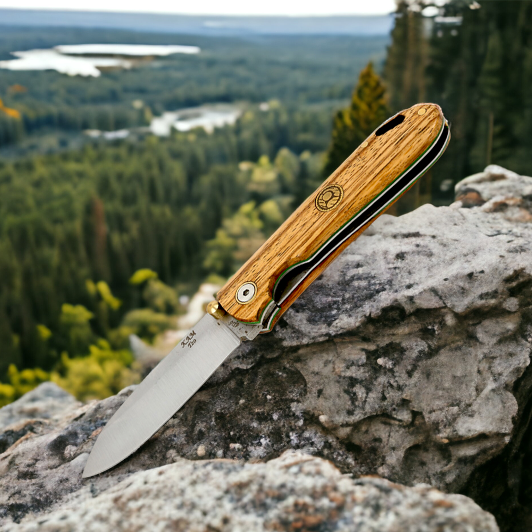 Kam Knife - T20 - Zebrano Handle - Pocket Knife