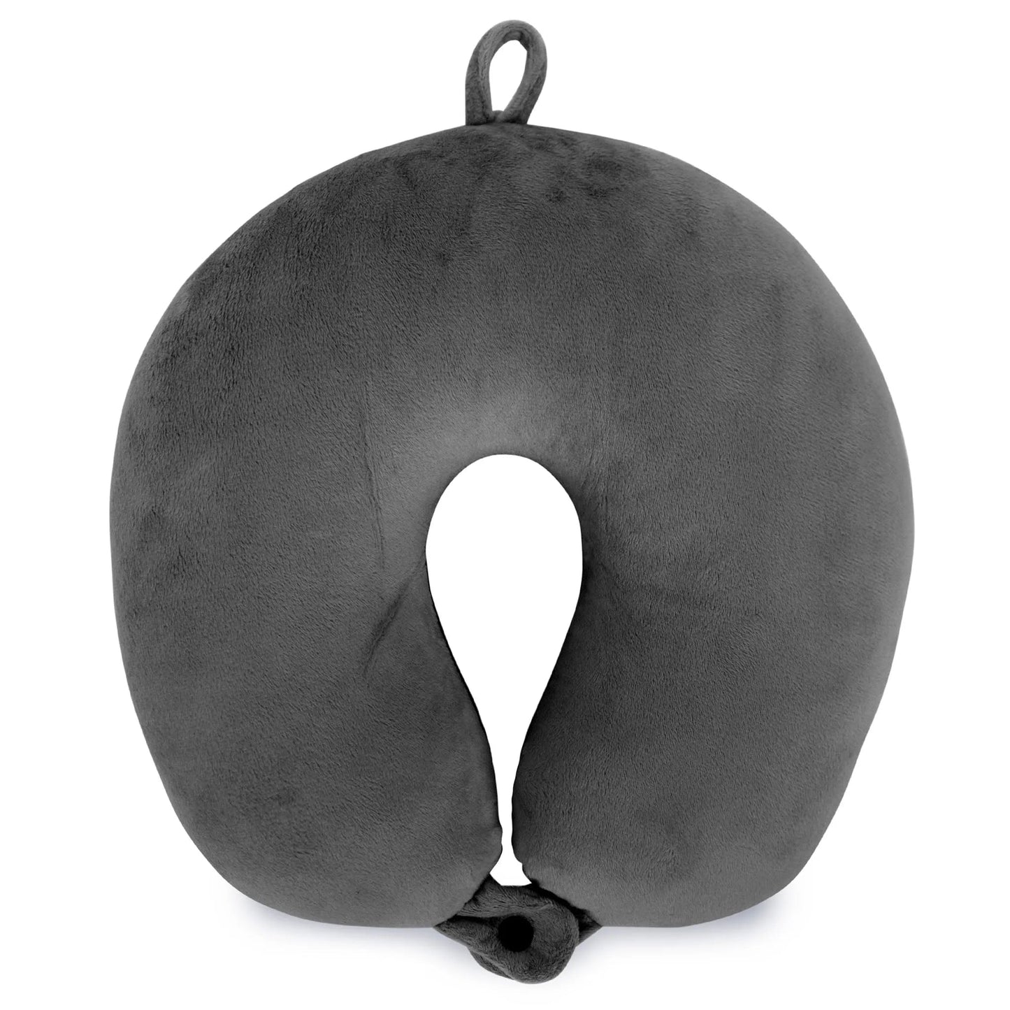 Miami Carry On Plush Microbeads Travel Neck Pillow