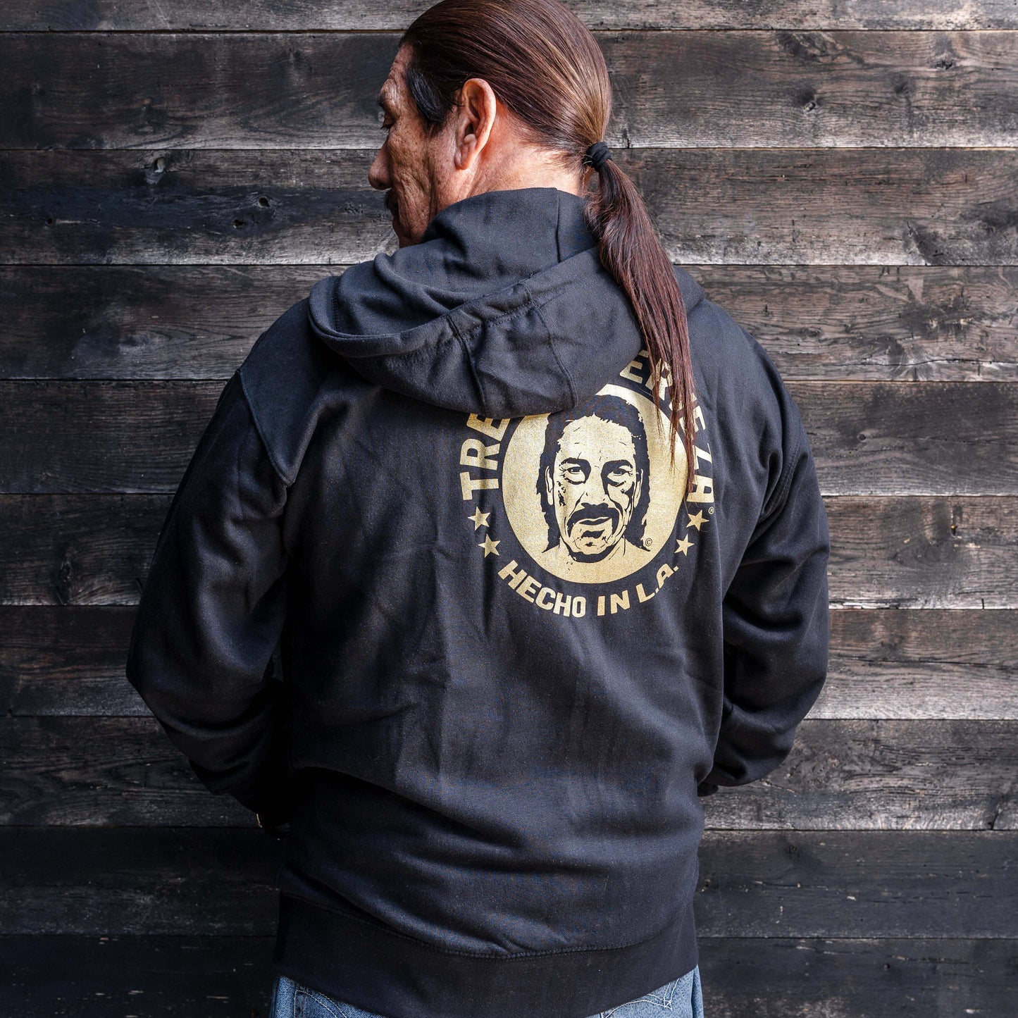 Trejo's Tacos Black Zip-Up Hoodie (Trejo's Cerveza)