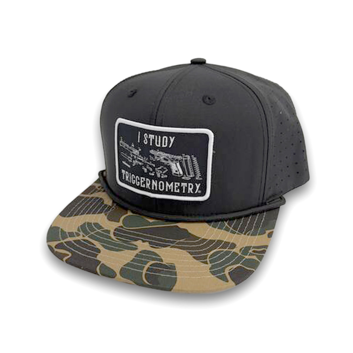 Shield Republic I Study Triggernometry Woven Patch Hat