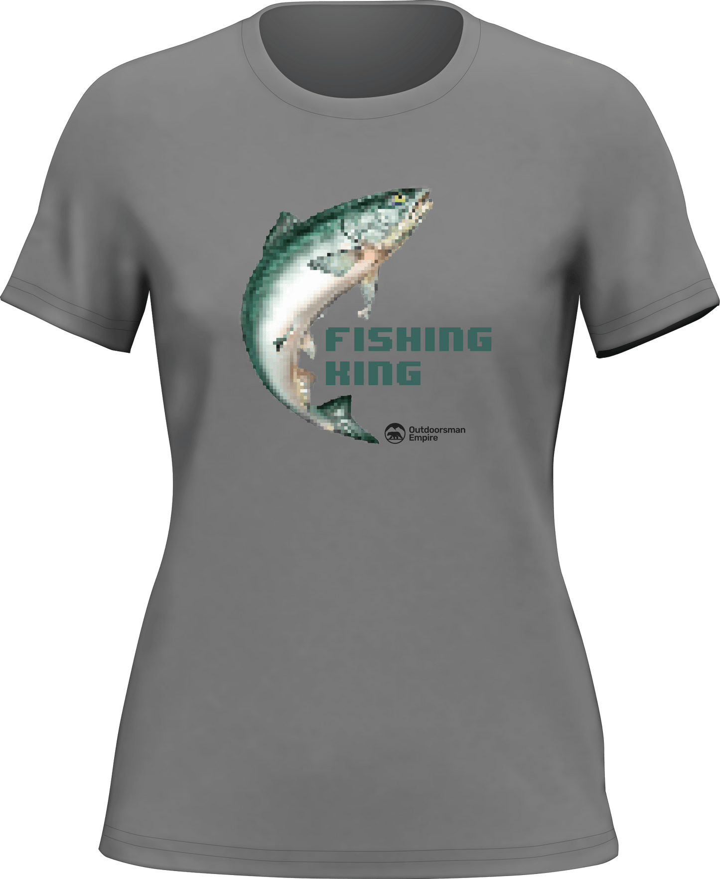 Outdoorzees Fishing Pixelated T-Shirt for Women